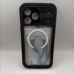 Black iPhone 17 Pro Max 360 Military Grade Protection Case. MagSafe Open Box.